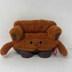 BumBumz Friends Coffee Couch Plush Brown Sherpa HomeBumz Sofa Stuffed Toy 8 inch